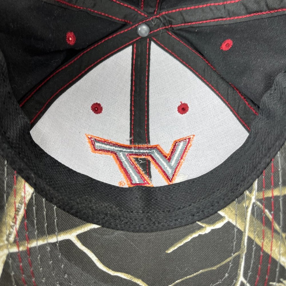 Virginia Tech OC Sports Cap Hat Black Gray Adjustable Hook and Loop OS NCAA - Picture 8 of 11